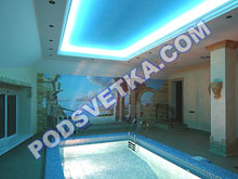 неонові лампи: підсвічування стелі