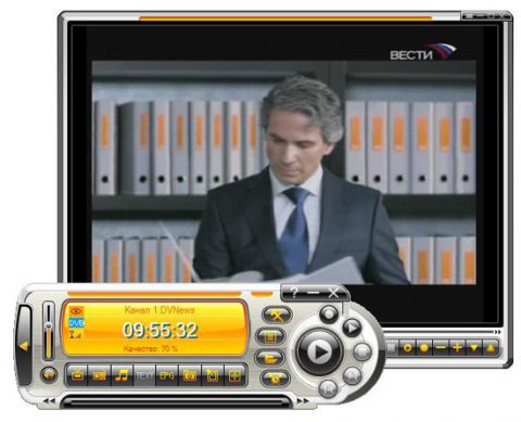 Приклад телевізійного цифрового мовлення в форматі MPEG2