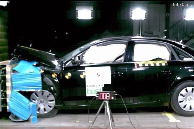 Краш-тест Audi A4 останнього покоління за методикою Euro NCAP