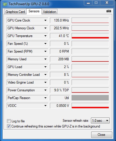 Температура GPU в цьому випадку багато в чому буде залежати від зовнішніх умов всередині корпусу, а також періоду часу, що пройшов з моменту активної роботи GPU