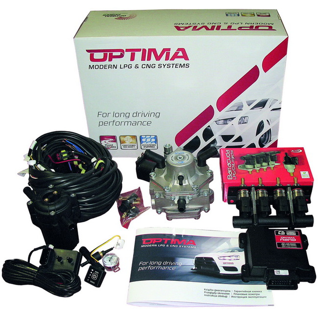 2, 3 і 4 циліндри   Найперший комплект з сімейства обладнання Optima Nano створений для 2- 4-циліндровим мотором