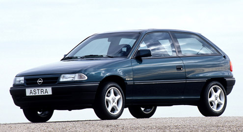 Opel Astra першого покоління була одним з лідерів ринку second-hand України почала 2000-х