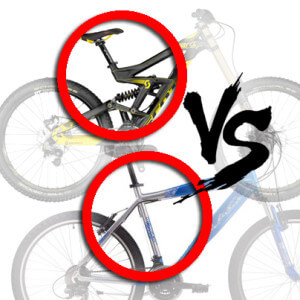 Помітивши одного разу велосипед двухподвес на тлі хардтейлов, вибір роблять на користь ускладненою і цікавої конструкції, не замислюючись про те, навіщо потрібні зайві пружини