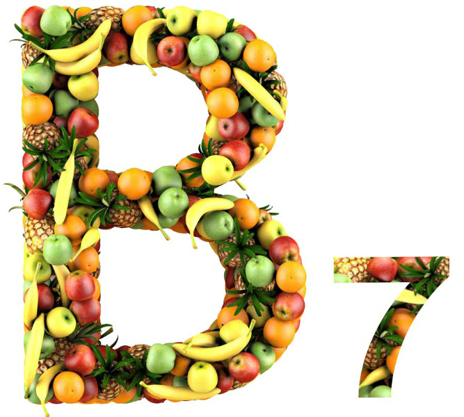 Вітамін В7 відомий також як біотин, вітамін Н або коензим R
