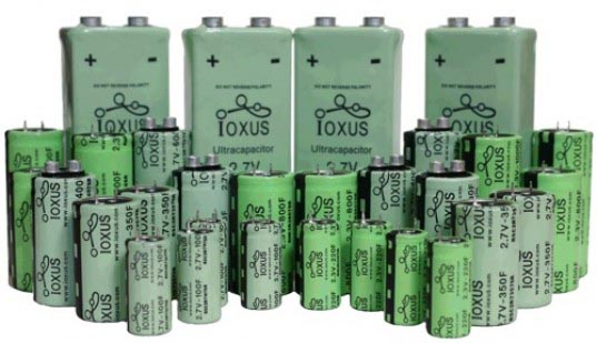 Іоністори IOXUS дублюють, а іноді і перевершують характеристики Li-Ion акумуляторів, при цьому, не сприяючи швидкозростаючою проблеми утилізації небезпечних відходів, зокрема, батарей з портативних пристроїв
